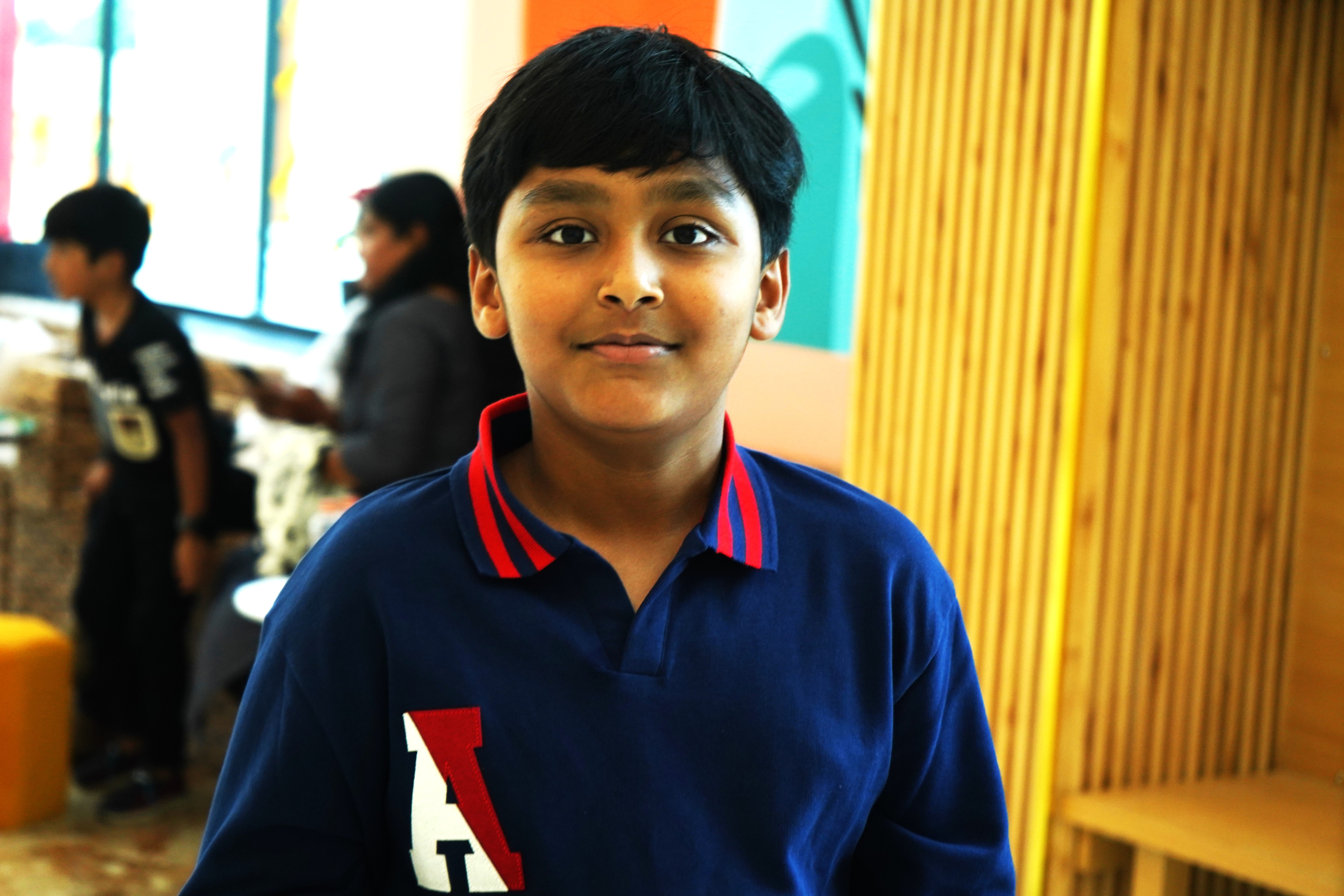 Student with glasses